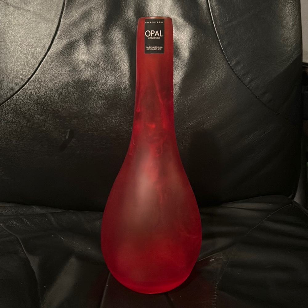 Red vase